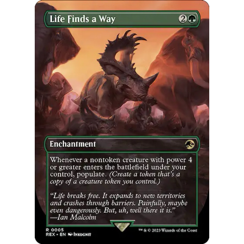 MTG (REX) Life Finds a Way (Universes Beyond: Jurassic World Collection) (R)