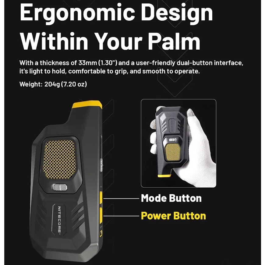 NITECORE เครื่องเป่าลมอิเล็กทรอนิกส์ BB21อเนกประสงค์ เครื่องเป่าลมสำหรับเลนส์กล้องถ่ายรูป