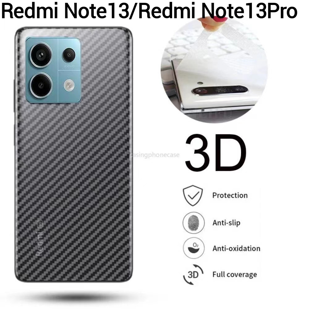 Redmi Note13Pro Plusตรงรุ่น(พร้อมส่งในไทย)ฟิล์มหลังเคฟล่าRedmi Note13 5G/Redmi Note 13 Pro/Redmi Not