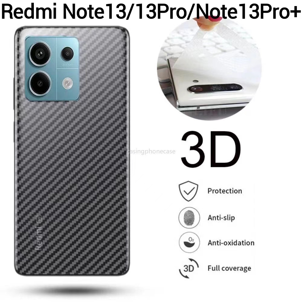Redmi Note13Pro Plus(พร้อมส่งในไทย)ฟิล์มหลังเคฟล่าRedmi Note13 5G/Redmi Note 13 Pro/Redmi Note13Pro+