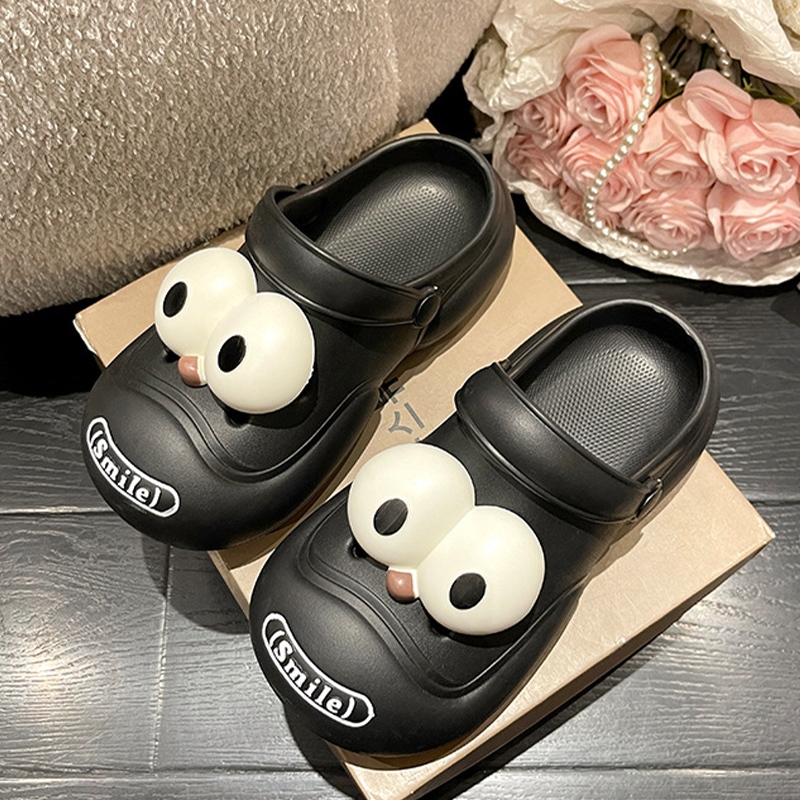 Jukoy สินค้ามาใหม่ รองเท้าหัวโตรูปแบบใหม่เหมาะสำหรับคุณผู้หญิง แถมตัวติดเป็นตาการ์ตูนโตๆที่เป็นเอกลักษณ์ของรุ่นนี้