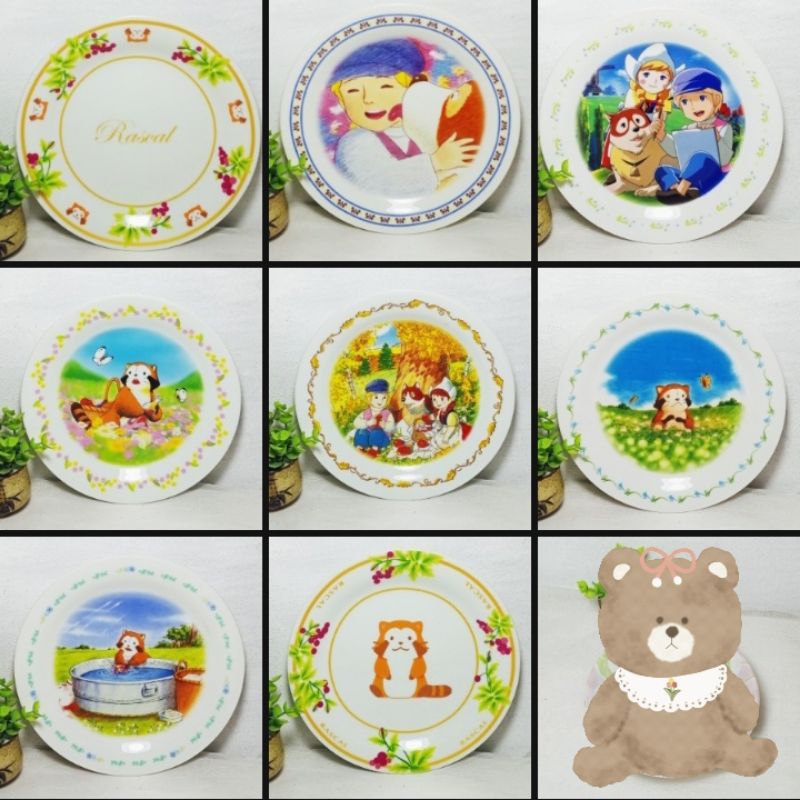 จานสะสม จาน nippon animation Limited collection จานแบ่ง