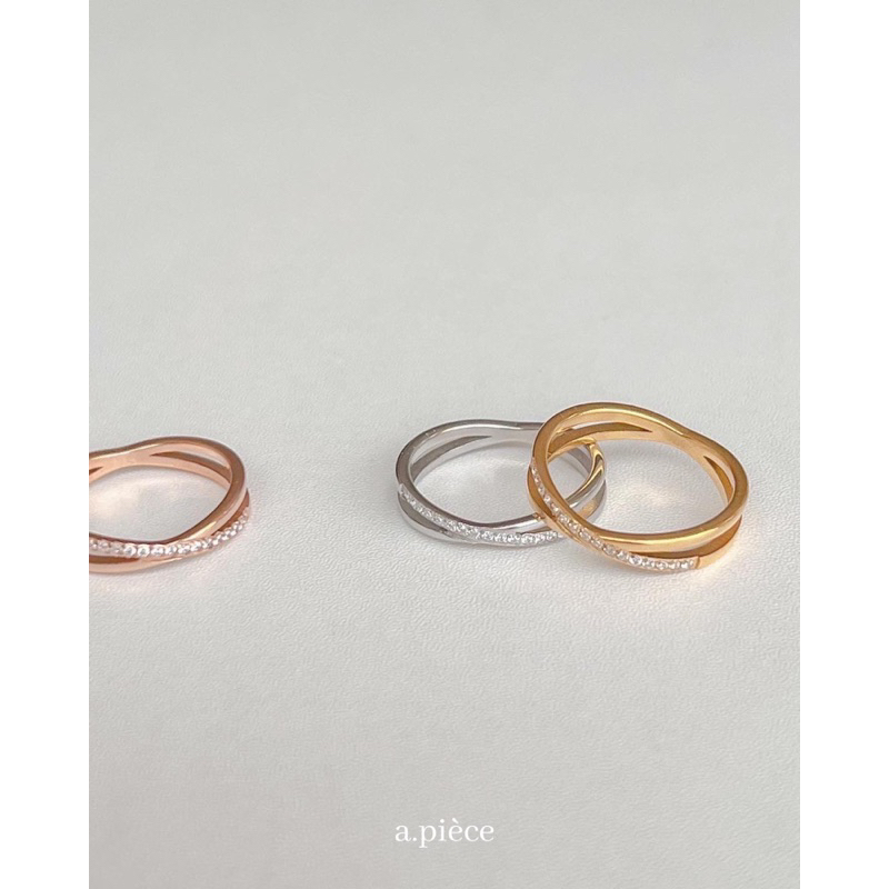 A.piece  แหวนแสตนเลส [stainless steel] cross ring
