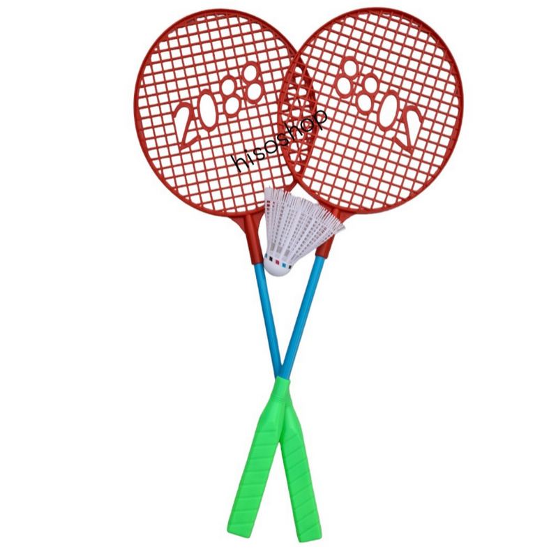 ชุดไม้ตีแบดมินตันของเล่นเด็ก ทำพลาสติก 1 ชุดได้ไม้ 2 อัน 1 ลูกขนไก่ สินค้ามาใหม่ - รูปที่ 2