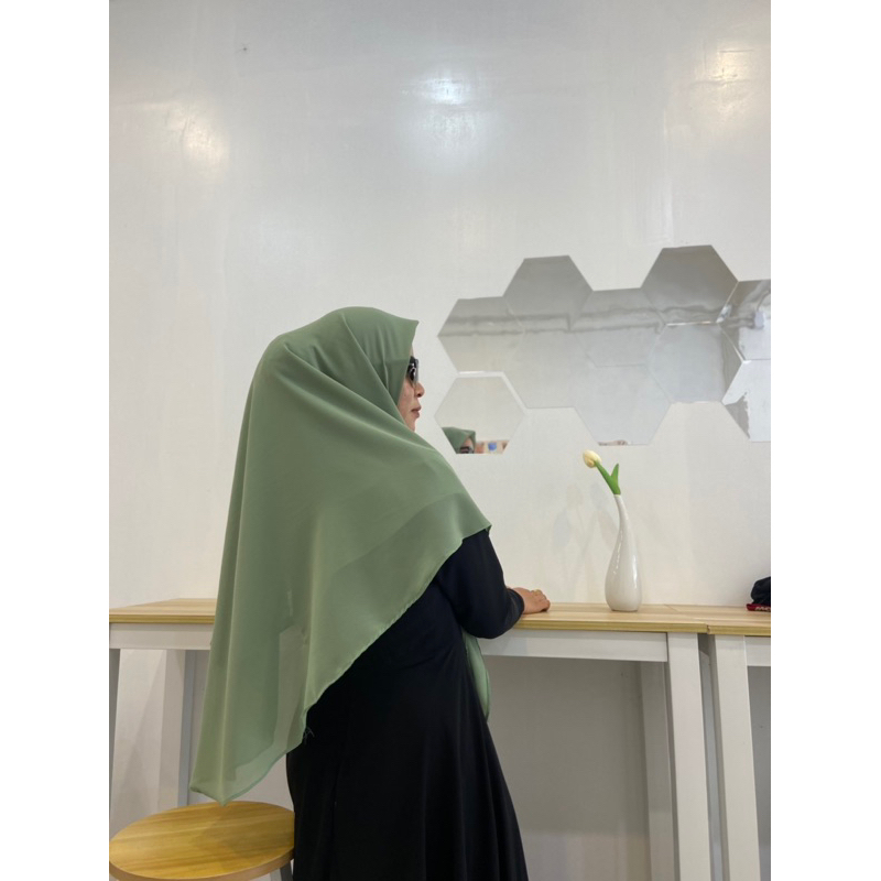 hijab ชีฟองสวมสำเร็จป้ายแบรนด์(หลา2)