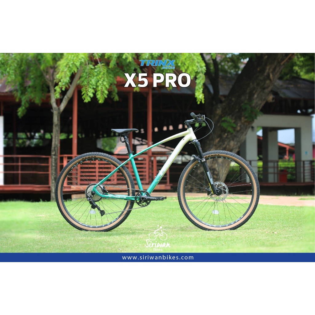 จักรยานเสือภูเขา TRINX X5 Pro วงล้อ 29 นิ้ว เกียร์ SHIMANO DEORE 1*10 สปีด HDC โช๊คลม เฟรมอลู ปี 2023
