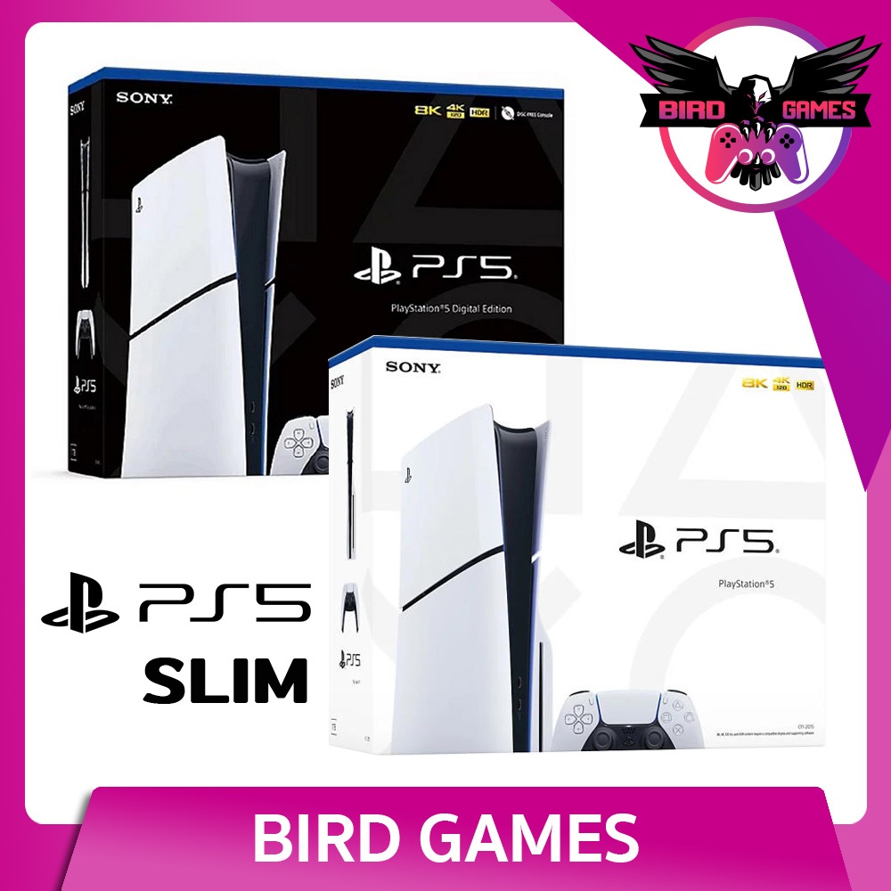 เครื่อง PlayStation 5 Slim ประกันศูนย์ Sony 1ปี (PS5 Slim Console Digital)(PS5 Slim Disc Console)