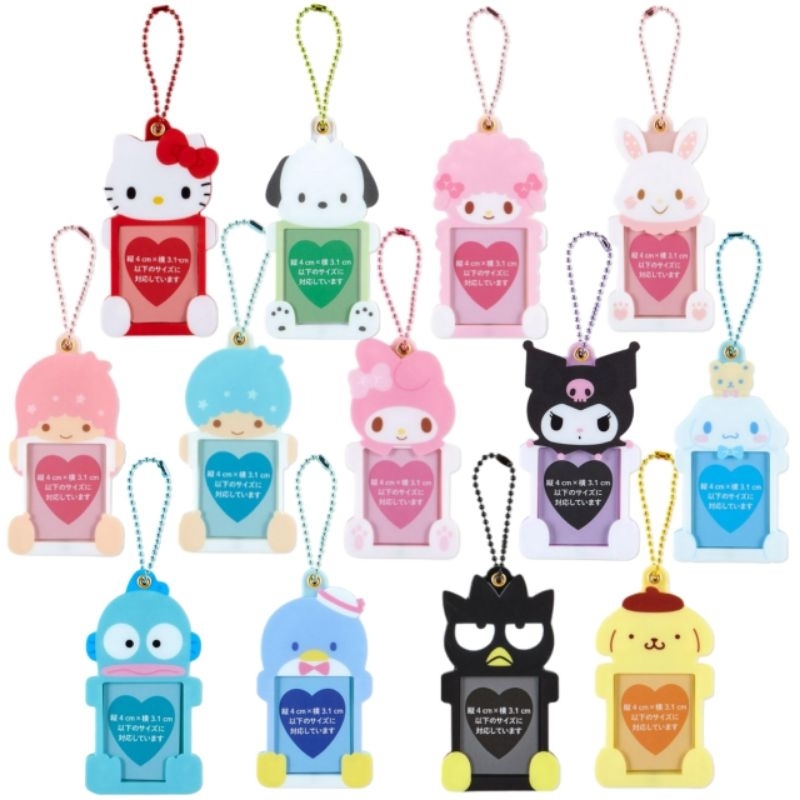 🩷พวงกุญแจใส่รูปได้ ใส่รูปไอดีอันเล็ก Sanrio frame card holder,hard card case🩷