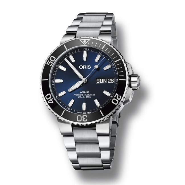 นาฬิกาผู้ชาย  Oris Aquis Big Day Date รุ่น 752 7733 4135 - 07 8 24 05 PE
