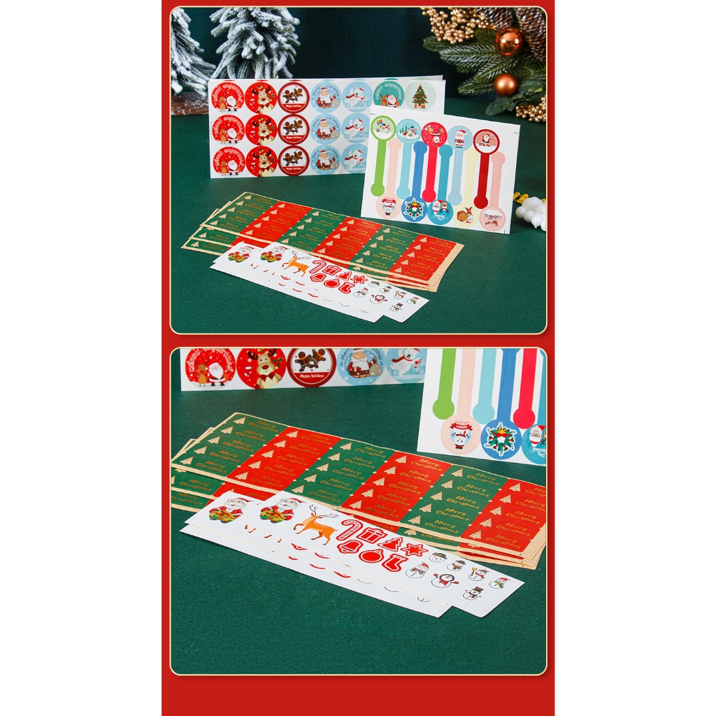 Sticker สำหรับติดถุงขนม ลาย Merry Christmas