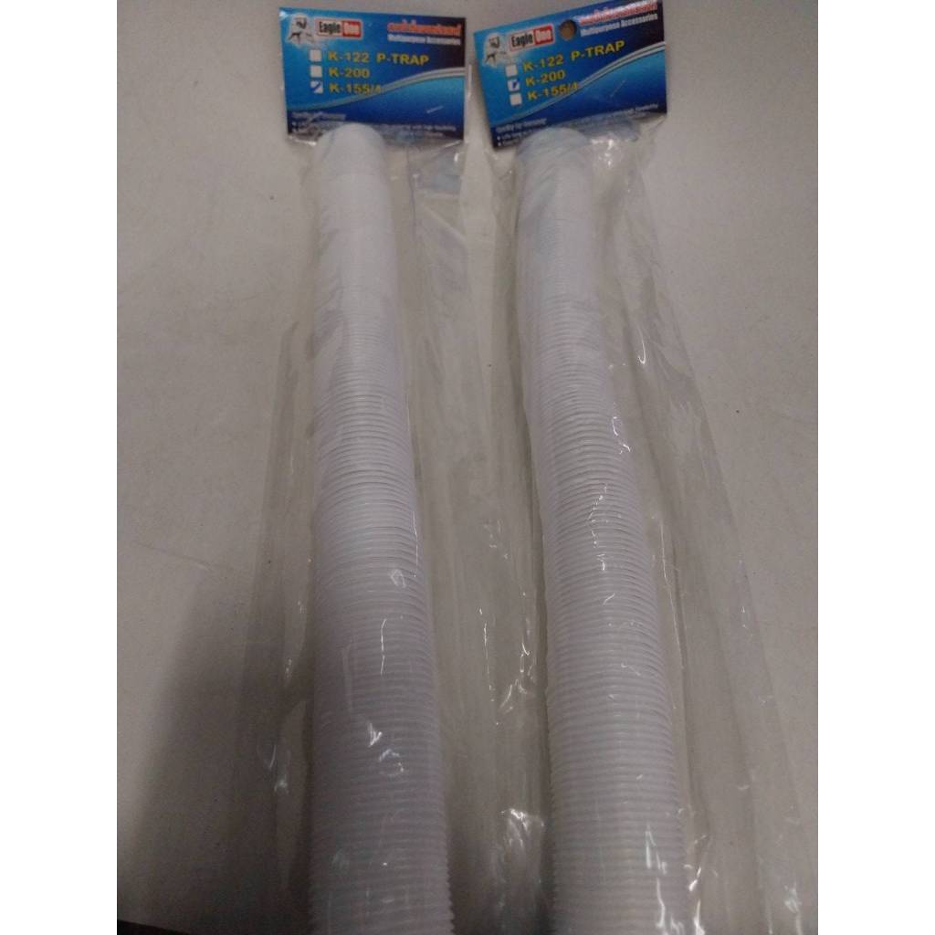 EAGLE ONEท่อน้ำทิ้งอเนกประสงค์ สำหรับเครื่องซักผ้า,ซิ้งค์ล้างจาน,อ่างล้างหน้ายืดได้ 2 ขนาด 1.55(K-155) และ 2 เมตร(K-200)