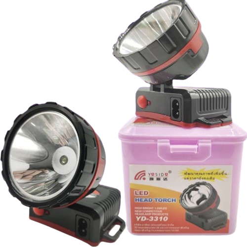 YASIDA รุ่น YD-3310 ไฟฉาย ไฟคาดหัว ไฟส่องสว่างทางไกล LED 1.5W แสงสีขาว ไฟฉายความสว่างสูง ไฟฉายคาดหัว