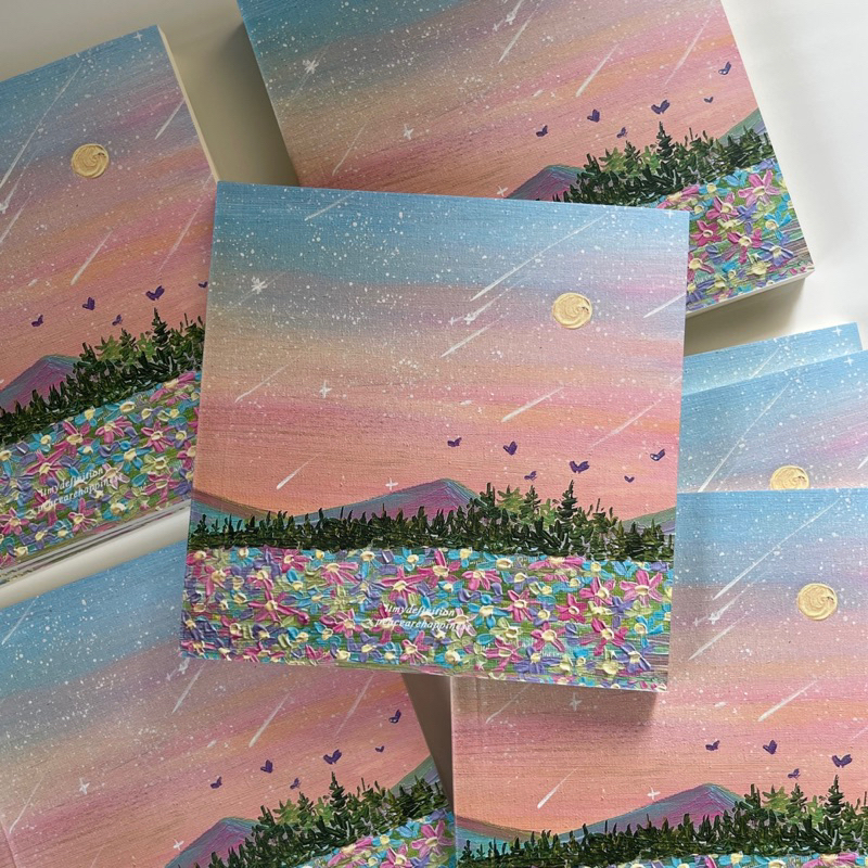 สมุดบันทึกมินิ ฝนดาวตก Meteor Shower Mini Note book