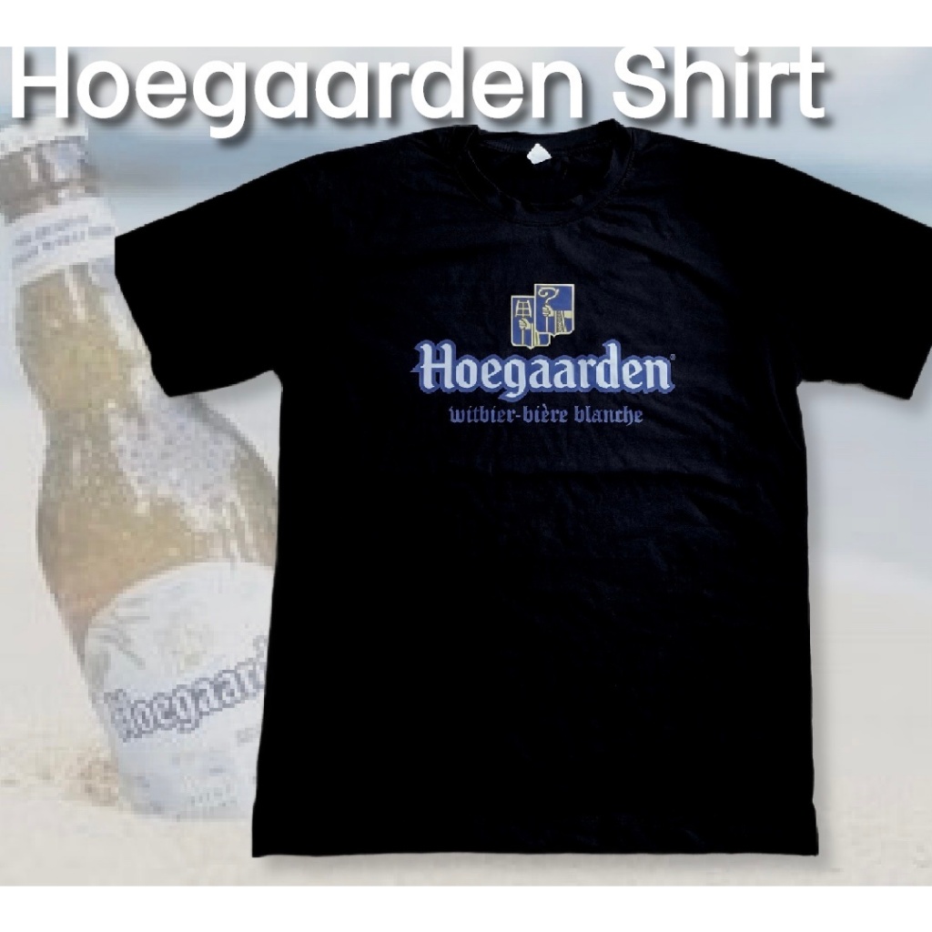 เสื้อยืด สีดำ ลาย Hoegarrden