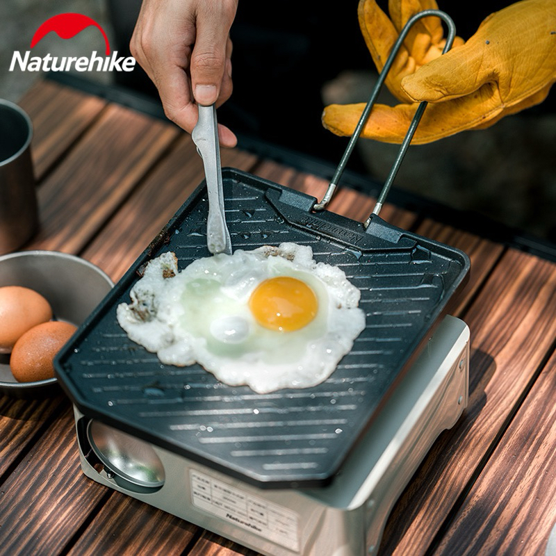 พร้อมส่งทันทีใน24ชม. Naturehike กระทะสเตนเลส ทรงสี่เหลี่ยม ไม่ติดผิว สําหรับย่างบาร์บีคิว ปิกนิก ตั้งแคมป์ กลางแจ้ง