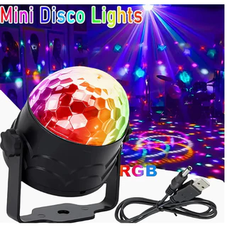 3D ไฟปาร์ตี้ ไฟพาร์ ไฟดิสโก้ ไฟเทค ตามจังหวะเพลง LED Party Light Colorful Disco Stage Lighting แสงบรรยากาศคริสต์มาส