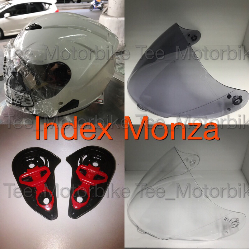 อะไหล่หมวกกันน็อค Index Monza , Tesla ,Link Eros แท้ ( หน้ากากหมวก , ชิวหน้าหมวก , ชุดซ่อมหมวก )