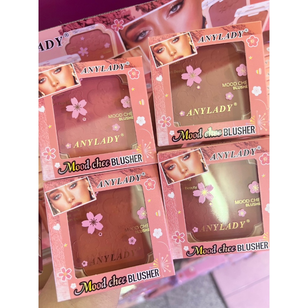 บลัชออนดอกไม้ ​ANYLADY Mood chee BLUSHER มู้ดชี่บลัชเชอร์ 8107