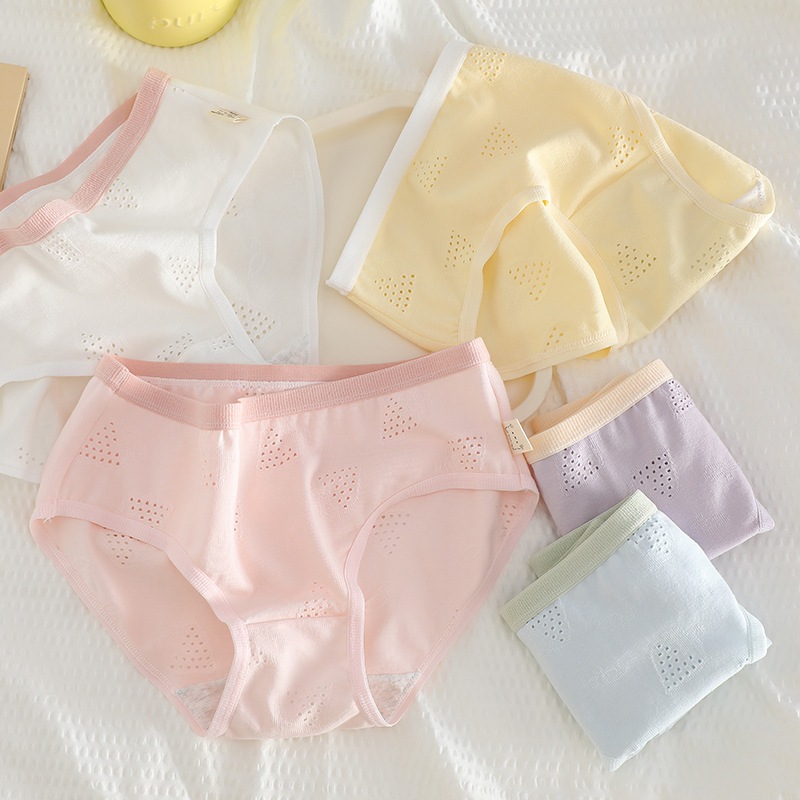 👑Dan8686 👙กางเกงชั้นในผู้หญิง ผ้าฝ้าย ใส่สบาย สไตล์เกาหลี #U90