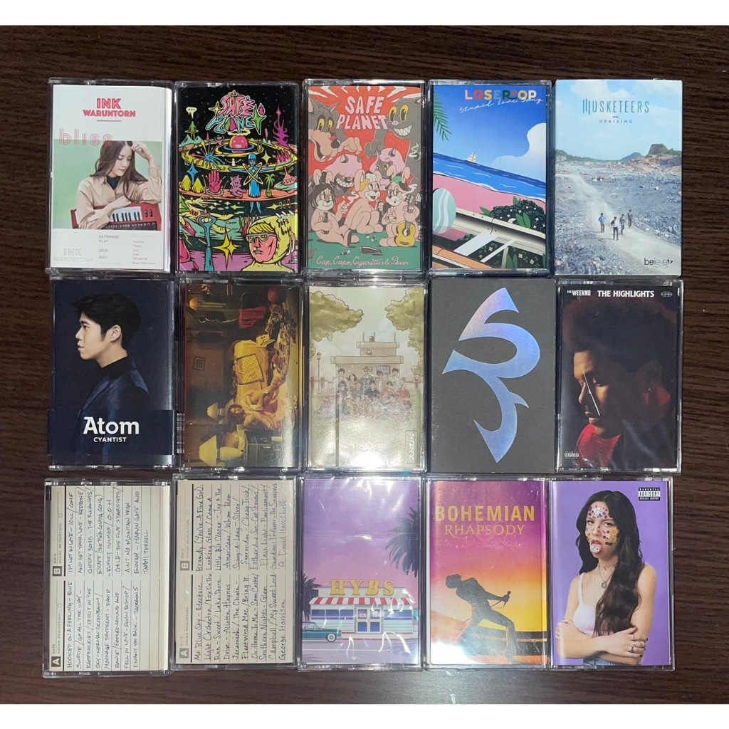 เทปเพลงไทย สากล เทปคาสเซ็ท cassette tape: Safeplanet, Musketeers, T_047, Hybs, Ink waruntorn, Loserp