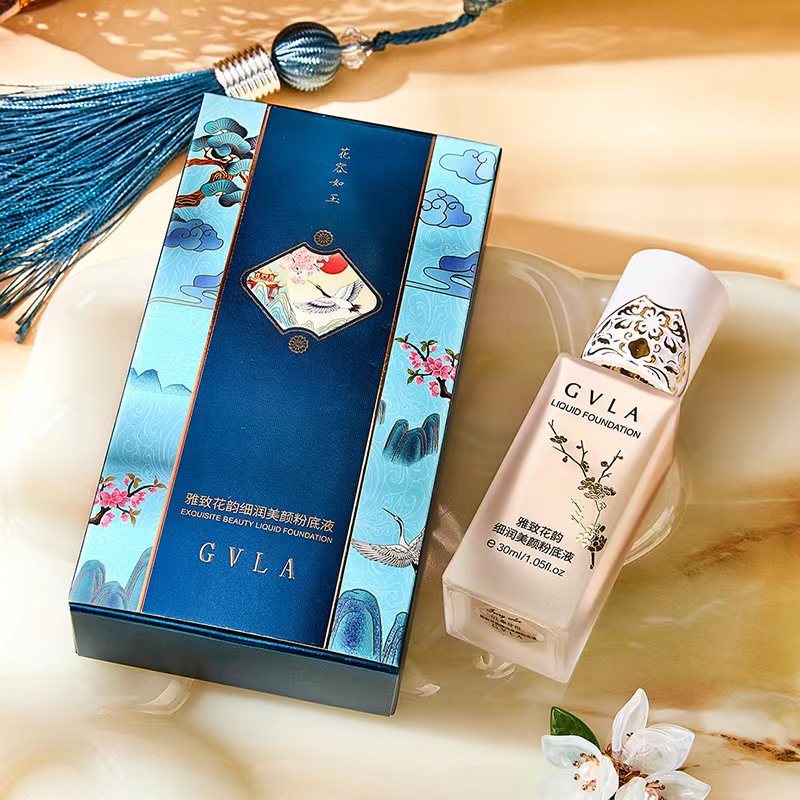 GVLA คอนซีลเลอร์ รองพื้น ชนิดน้ำ 2 สี ปกปิดรอยคล้ำ รอยสิว ติดทน กันน้ำ N0.65015