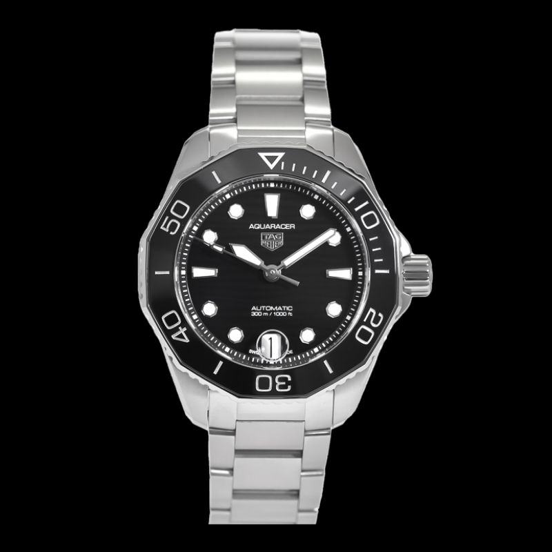 (สินค้าพร้อมส่ง)​ TAG HEUER รุ่น​ AQUARACER PROFESSIONAL 300, Steel &amp; Ceramic รหัส​ WBP231D.BA0626 ของแท้ป้าย​ KINGPOWER