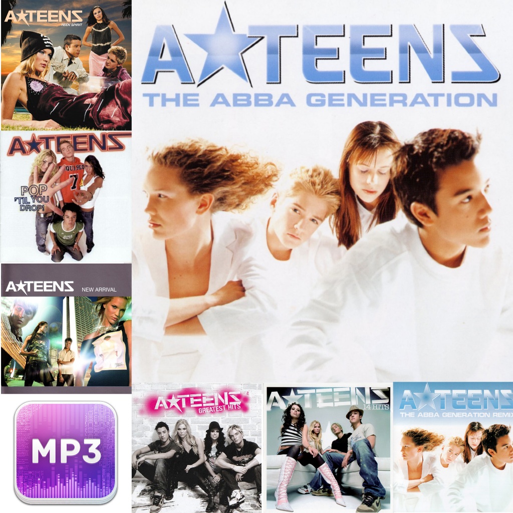 (USB) MP3 / (USB) FLAC (Hi-Res AUDIO) สากลยุค 90s วง A-TEENS ครบ7อัลบั้ม ปี 1999 - 2004