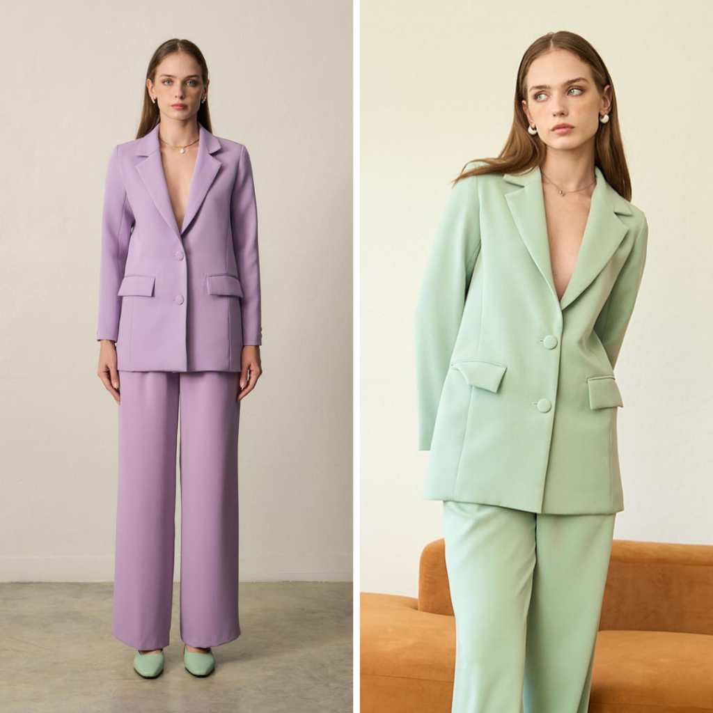 TIYA TWO BUTTONS BLAZER ( preorder 2 weeks) เสื้อเบลเซอร์ 2 กระดุม