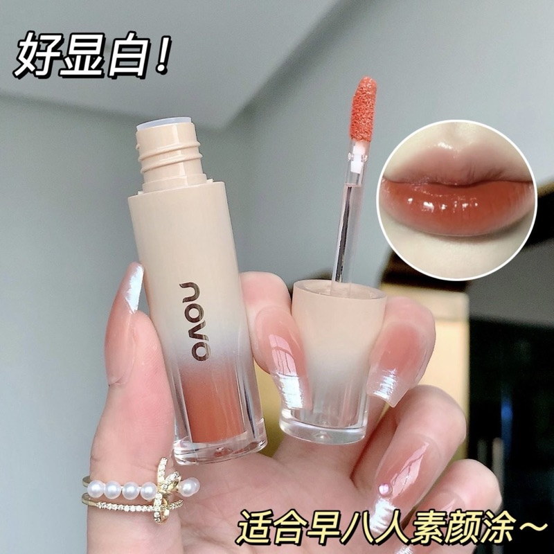 6008 (ใหม่/แท้) NOVO ลิปเจลลี่ทินท์ ลิปกระจก ลิปเนื้อเจลลี่นุ่มละมุน สีชัด ติดทน กันน้ำ lip glaze