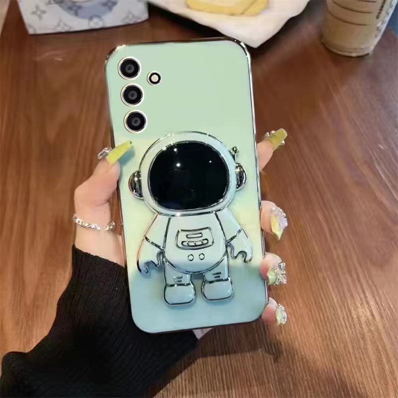 เคส ขาตั้ง เคสอวกาศ ใช้สำหรับSamsung A25 A15 A05 A05S A24 A34 A54 A14 A04S A13 5G TPU Case เคสนิ่ม For ซัมซุงA05 A05S