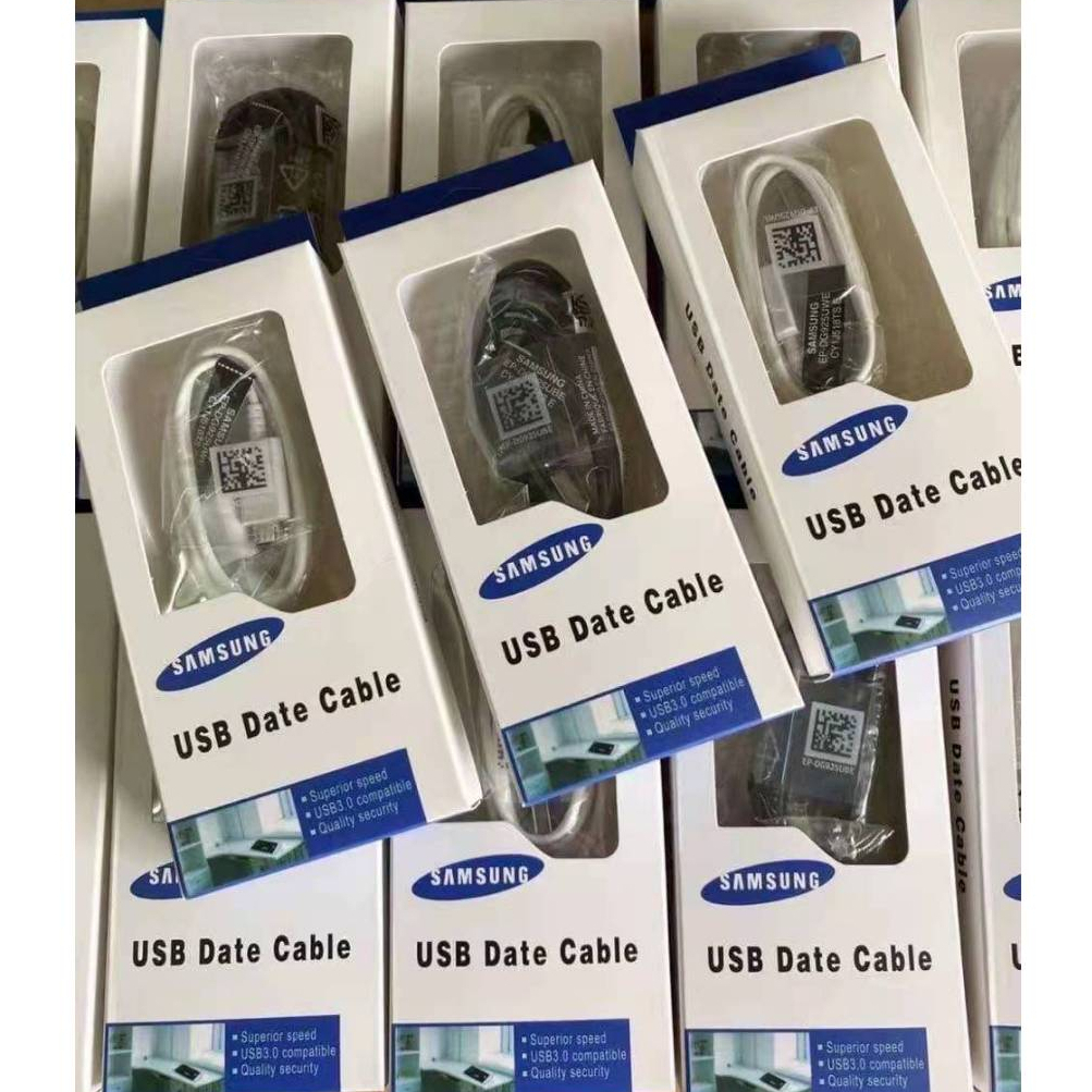 มีกล่องสายชาร์จsamsung1.2เมตร microสายUSB ชาร์จได้ทุกรุ่น