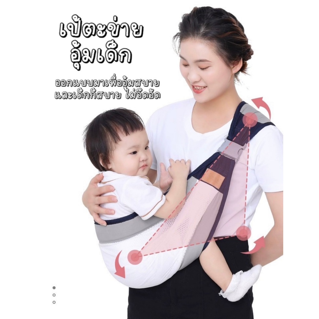 เป้อุ้มเด็กทารกแรกเกิด ออกแบบตามสรีรศาสตร์ สลิงห่อตัว ระบายอากาศ มัลติฟังก์ชั่น เป้อุ้ม ปรับได้ ให้นมบุตร สะดวก เดินทาง