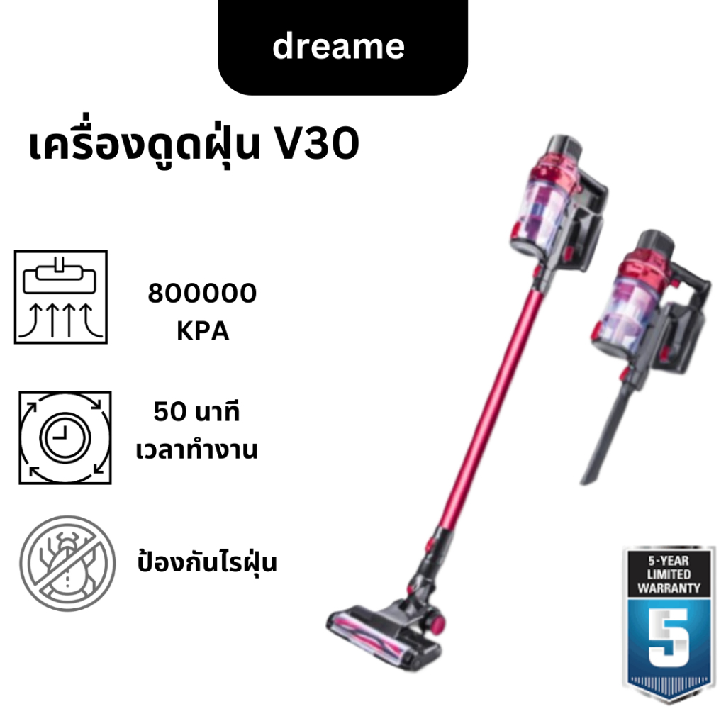 ✨2023 NEW MODEL✨ V30 Handheld Wireless Vacuum Cleaner เครื่องดูดฝุ่นไร้สาย แบบชาร์จไฟได เครื่องดูด