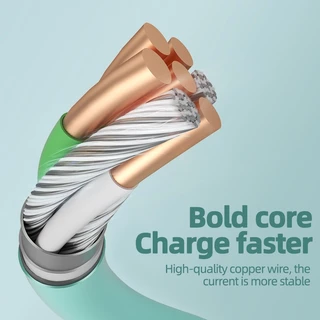สายชาร์จซิลิโคน สายชาร์จเร็ว 3A สำหรับไอโฟน/Micro USB/Type-C Fast Charging ถ่ายโอนข้อมูลได้ สายชาร์จไทป์ c