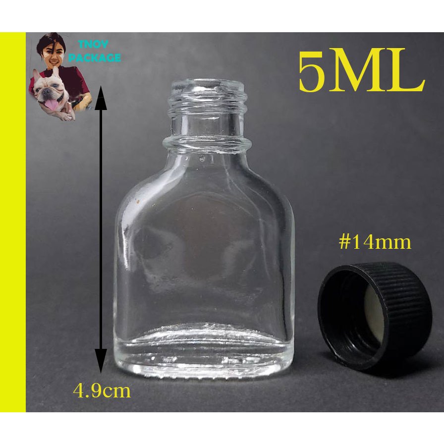 (ยกลัง774ใบ) ขวดแก้ววาเเป๊ก 5ml ขวดพิมเสน ร้านTnoy Package (ส่งสินค้าทุกวัน จ-อ-พ-พฤ-ศ-ส)