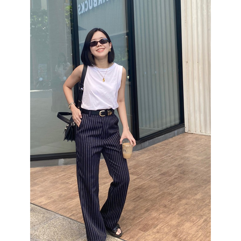 HYDE – SLACK PANTS – กางเกงทรงตรงคอดเข่า เน้นขาเล็กเพรียว (งานอัดกาวทั้งตัว) ราคา ถูกที่สุด ดีลบีเคเค แกลเลอรีภาพที่ 3