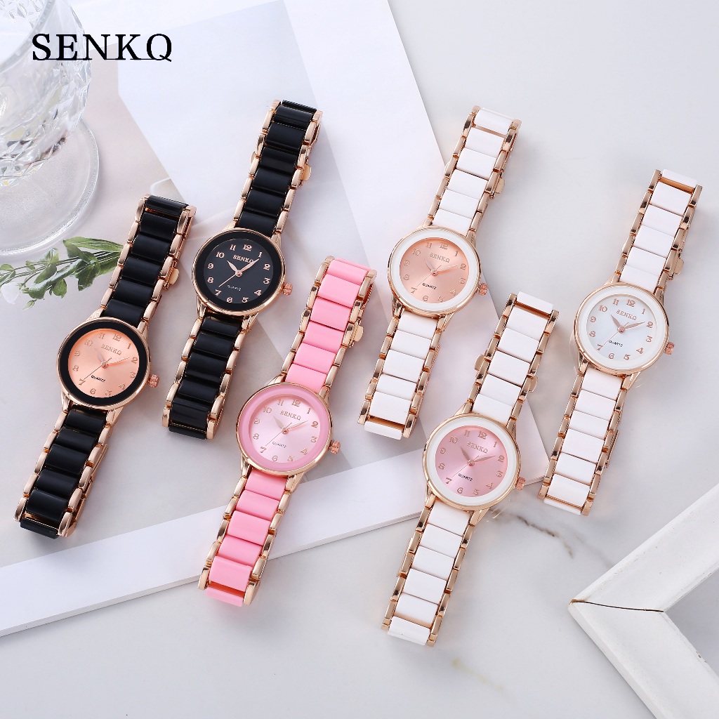 senkq T30 นาฬิกาข้อมือเซรามิกผู้หญิง