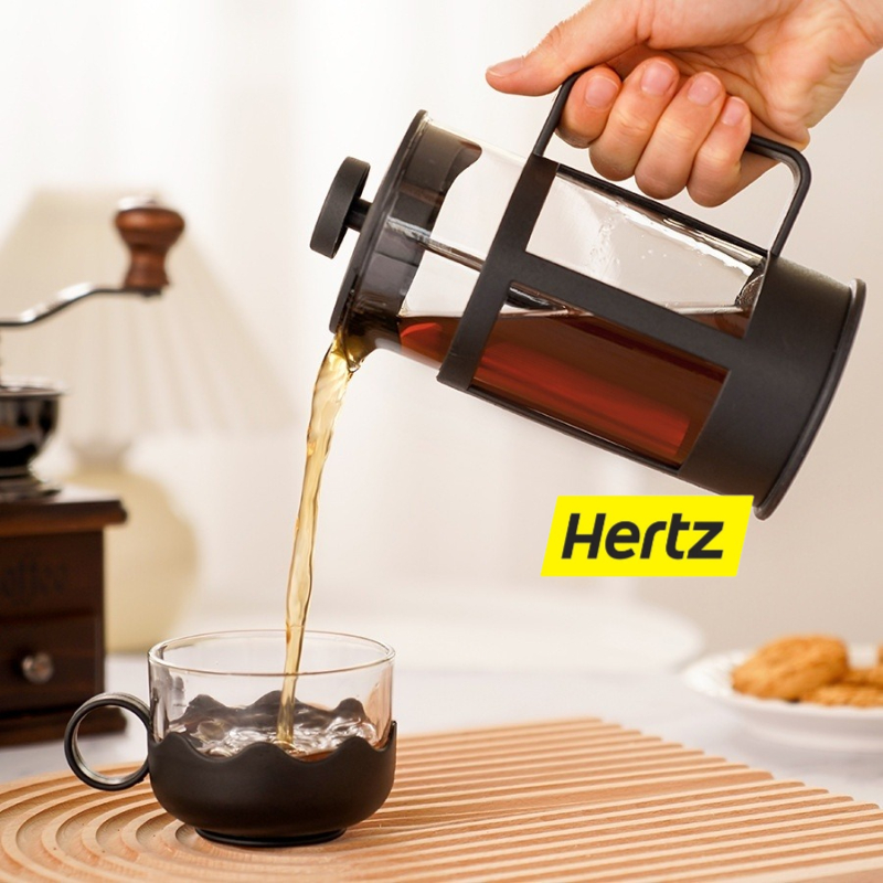 Hertz Cafe เหยือกชงกาแฟ french press กาชงชาแบบกด ความจุ 350/600ml