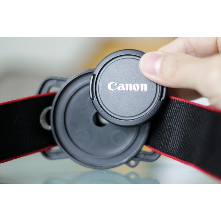 Lens cap Keeper ตัวเก็บฝาเลนส์ Canon Nikon Sony Fuji Olympus ขนาด 40.5 - 49 - 62mm  / 43 - 52 - 55mm /  52 - 58 - 67mm