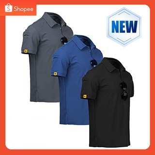 เสื้อโปโลชาย กันเหงื่อ สีคลาสสิค โปโลแท้100% เหมาะสำหรับการเดินป่าท่องเที่ยว