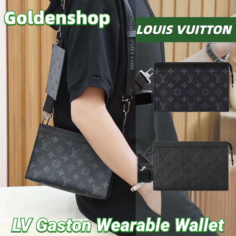 🍒หลุยส์วิตตอง Louis Vuitton Gaston Wearable Wallet Bag LV กระเป๋าสตางค์แบบสะพาย กระเป๋าสะพายเดี่ยว