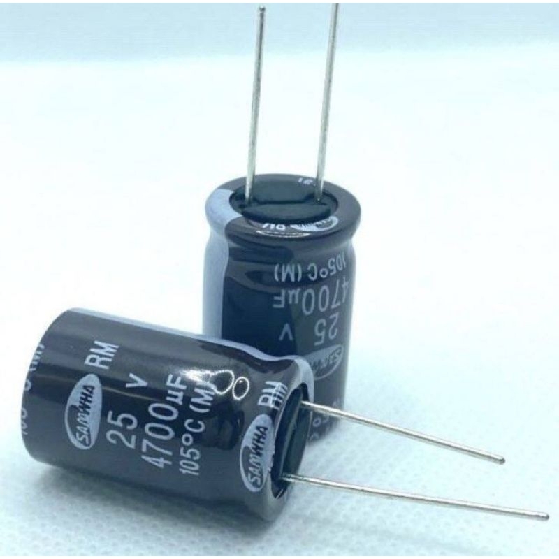 จำนวน5ตัว Capacitor ค่า 4700uF/25V. ยี่ห้อ SAMWHA ของแท้