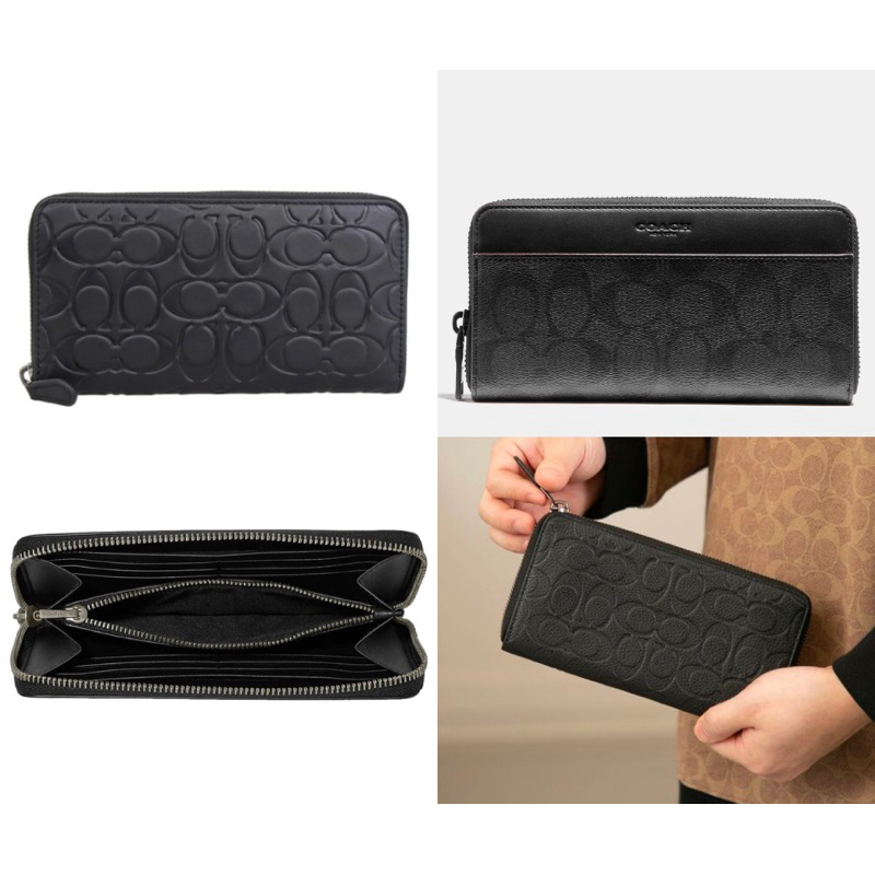 COACH Accordion Wallet In Signature Leather รุ่น CE551(กระเป๋าสตางค์ใบยาวซิปรอบ)