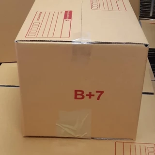กล่องไปรษณีย์ เบอร์ B+7 กล่องพัสดุฝาชน แพ็ค 10 ใบ หนา 3 ชั้น แบบพิมพ์ ราคาส่ง พร้อมส่ง Qbox7 ล็อต 52