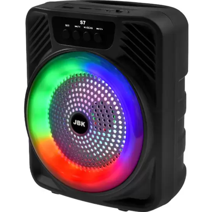 ลำโพงบลูทูธ JBK-S7 ลำโพง มีไฟกระพริบ LED Light ดีไชน์สวย เสียงดี ตัวเล็กพกพาง่าย