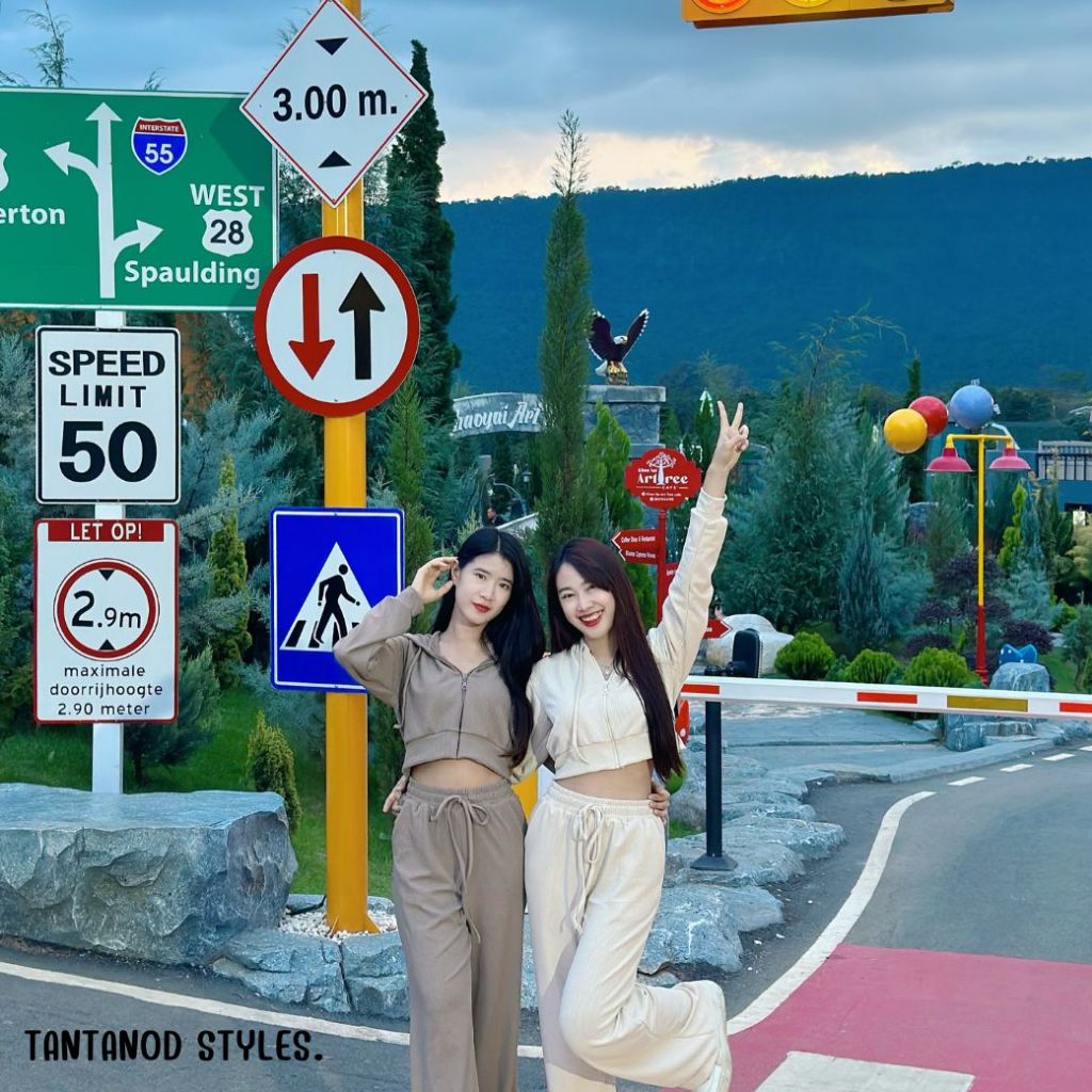 TANTANOD - ชุดเซต เสื้อฮู้ดมีซิป กางเกงขายาว รุ่น Cosy