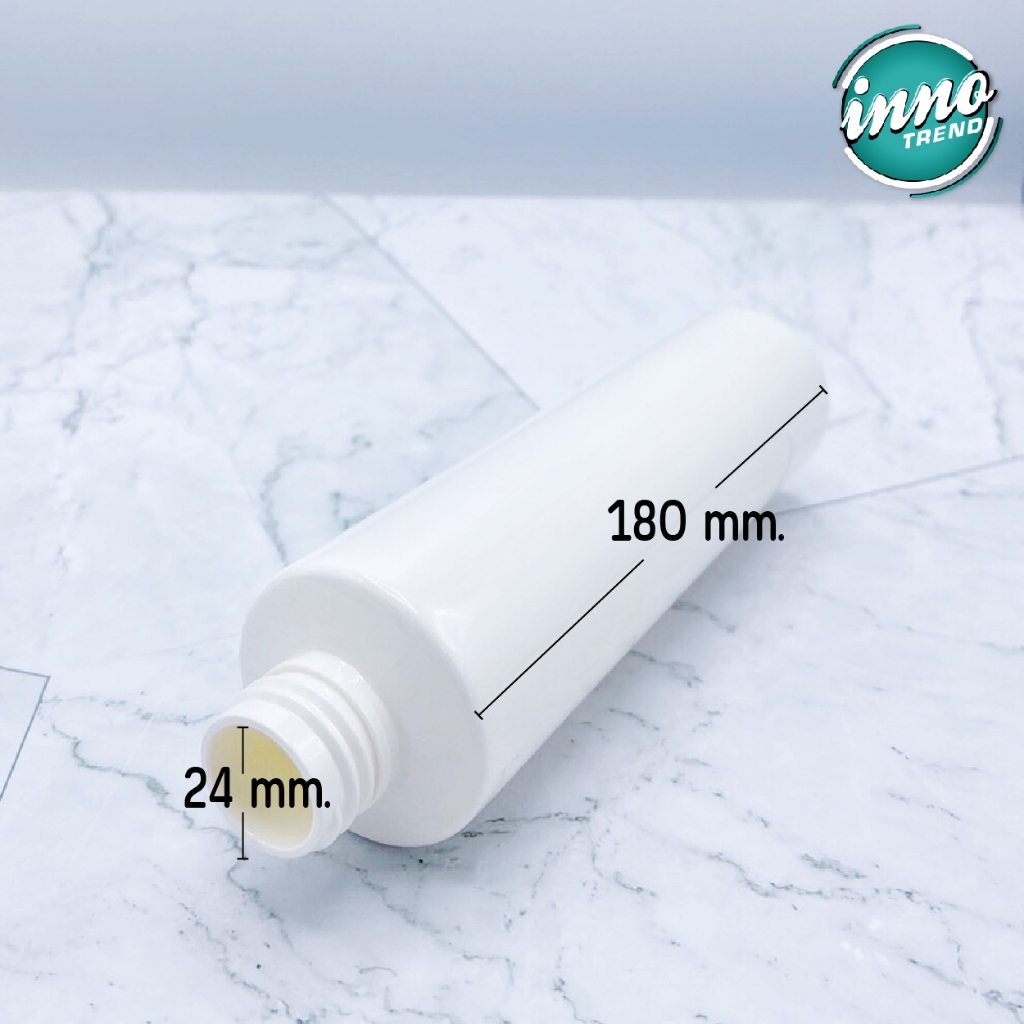 ขวดPET ทรงกลม 250 ml คอ​24 สำหรับครีมและผลิตภัณฑ์อาบน้ำ by innotrend