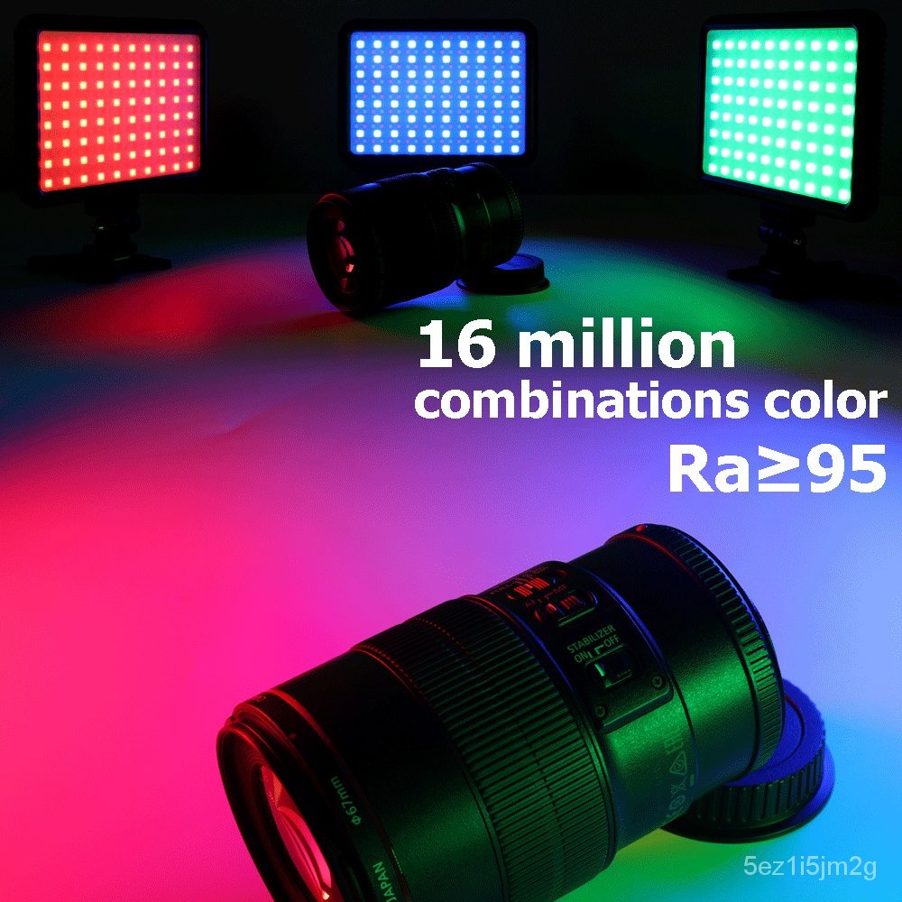 LEDU600+/U800+RGB ไฟ LED 3000K-6500K CRI95 + การถ่ายภาพแสงแผงสตูดิโอถ่ายภาพหลอดไฟสำหรับ youtube Vlog ที่ถ่ายทอดสด
