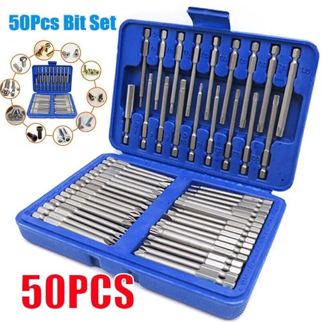 50 ชิ้น 75 มิล ลิเมตรการรักษาความปลอดภัยไขควงบิต Torx ดาว HEX Spline slotted ฟิลลิป ไขควงหกเหลี่ยม อุปกรณ์ซ่อมแ - รูปที่ 6
