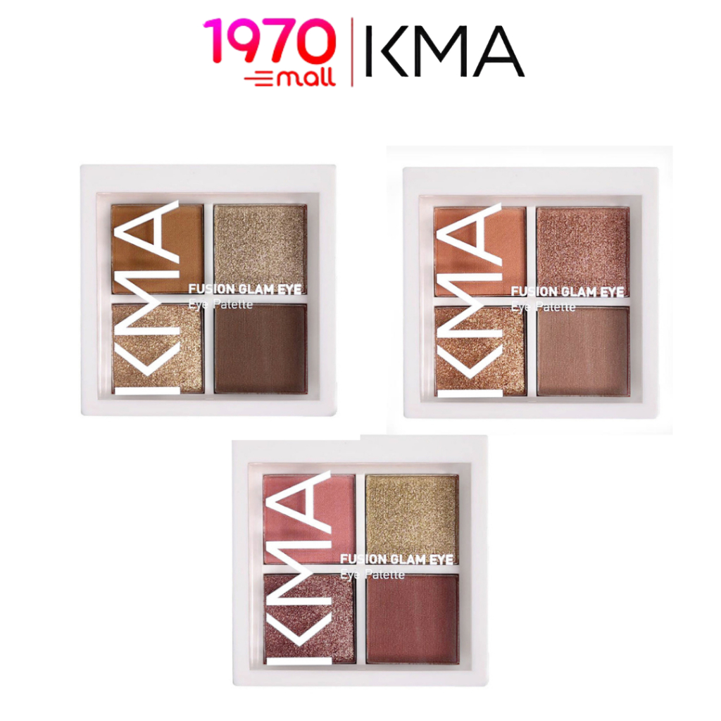 KMA Fusion Glam Eye 4.8g. อายแชโดว์ เนื้อแมททและชิมเมอร์ โทนสีแต่งง่าย พิกเมนต์แน่นชัด